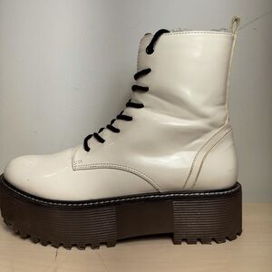 BERSHKA Combat Ankle Boots